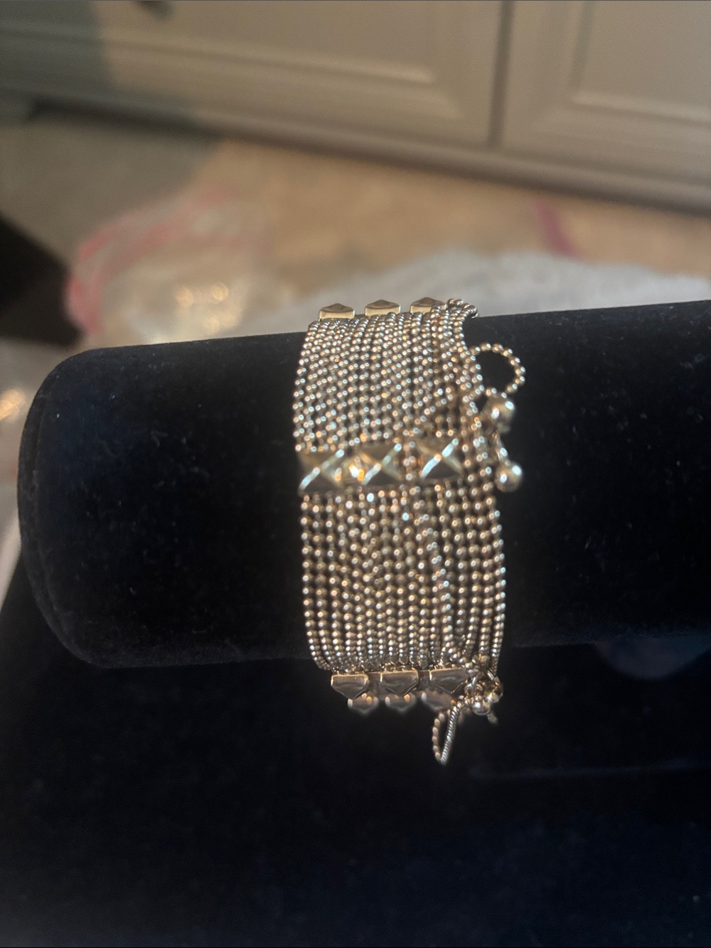 Sparkling Goldtone Multi-Strand Bracelet- Women's Jewelry